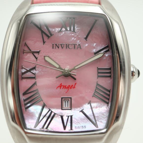 Invicta Angel Swiss Made Sapphire Crystal 33mm Pink MOP Watch with New Battery main image 4
